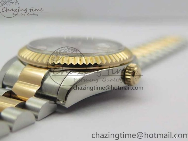 RG SS President Stick Markers NH05A Best GSF 178274 SEIKO 31mm Datejust Edition on Bracelet Dial SS RG Silver 1123